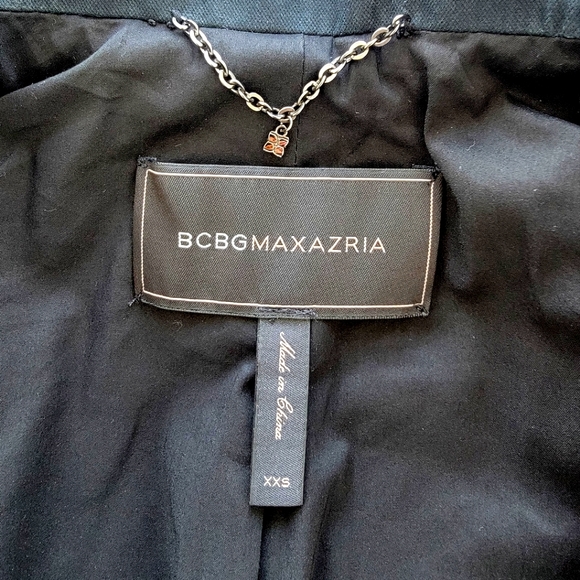 BCBGMaxAzria quilted cropped moto blazer XXS - Picture 5 of 10